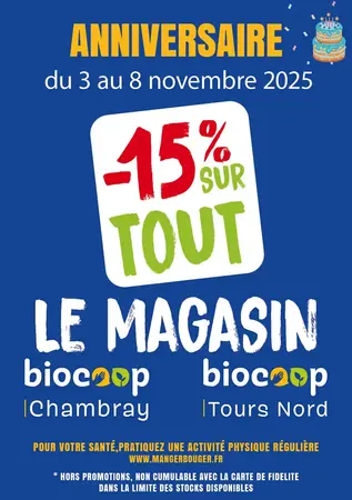 Anniversaire magasins 